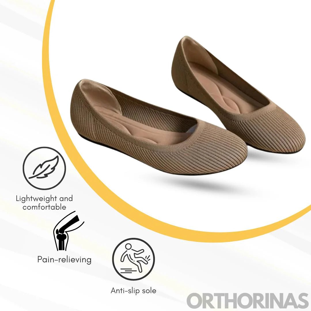 Orthorinas™ - Ergonomic pain - relieving ballerina flats - Solea Monaco