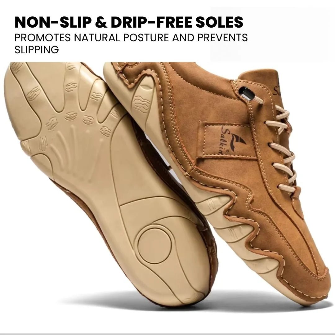 Ibex - ergonomic, pain relieving & waterproof leather barefoot shoe - Solea Monaco