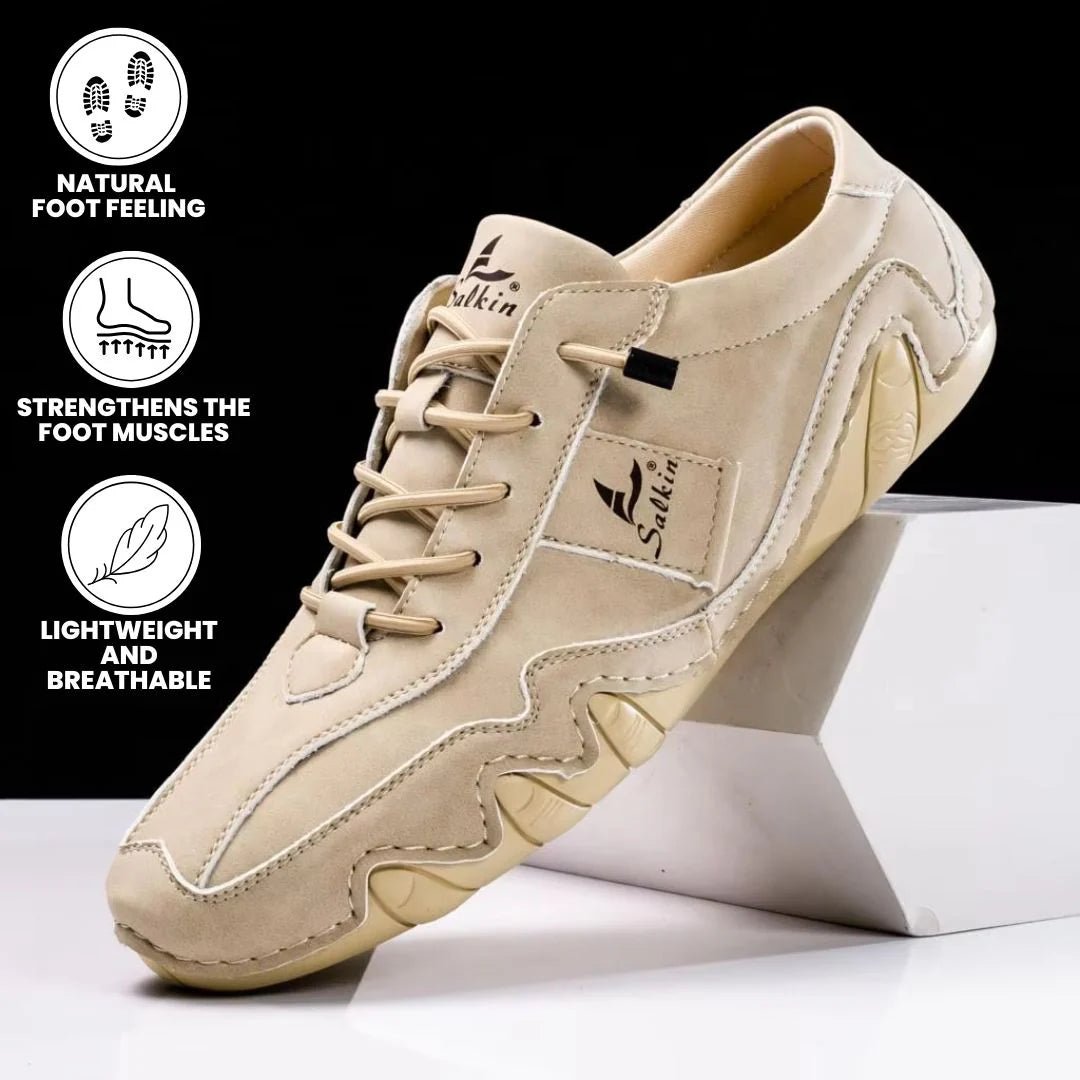 Ibex - ergonomic, pain relieving & waterproof leather barefoot shoe - Solea Monaco