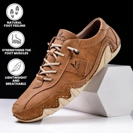 Ibex - ergonomic, pain relieving & waterproof leather barefoot shoe - Solea Monaco