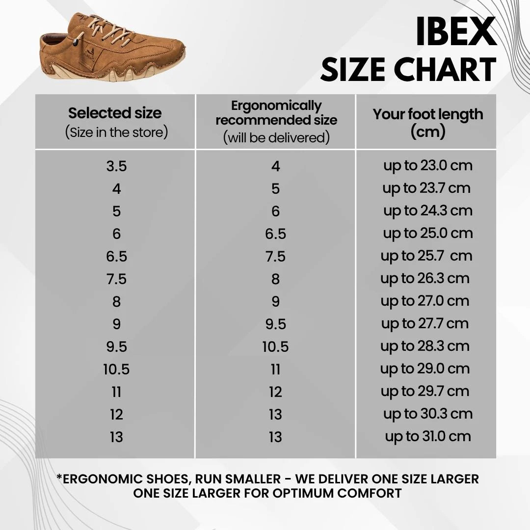 Ibex - ergonomic, pain relieving & waterproof leather barefoot shoe - Solea Monaco