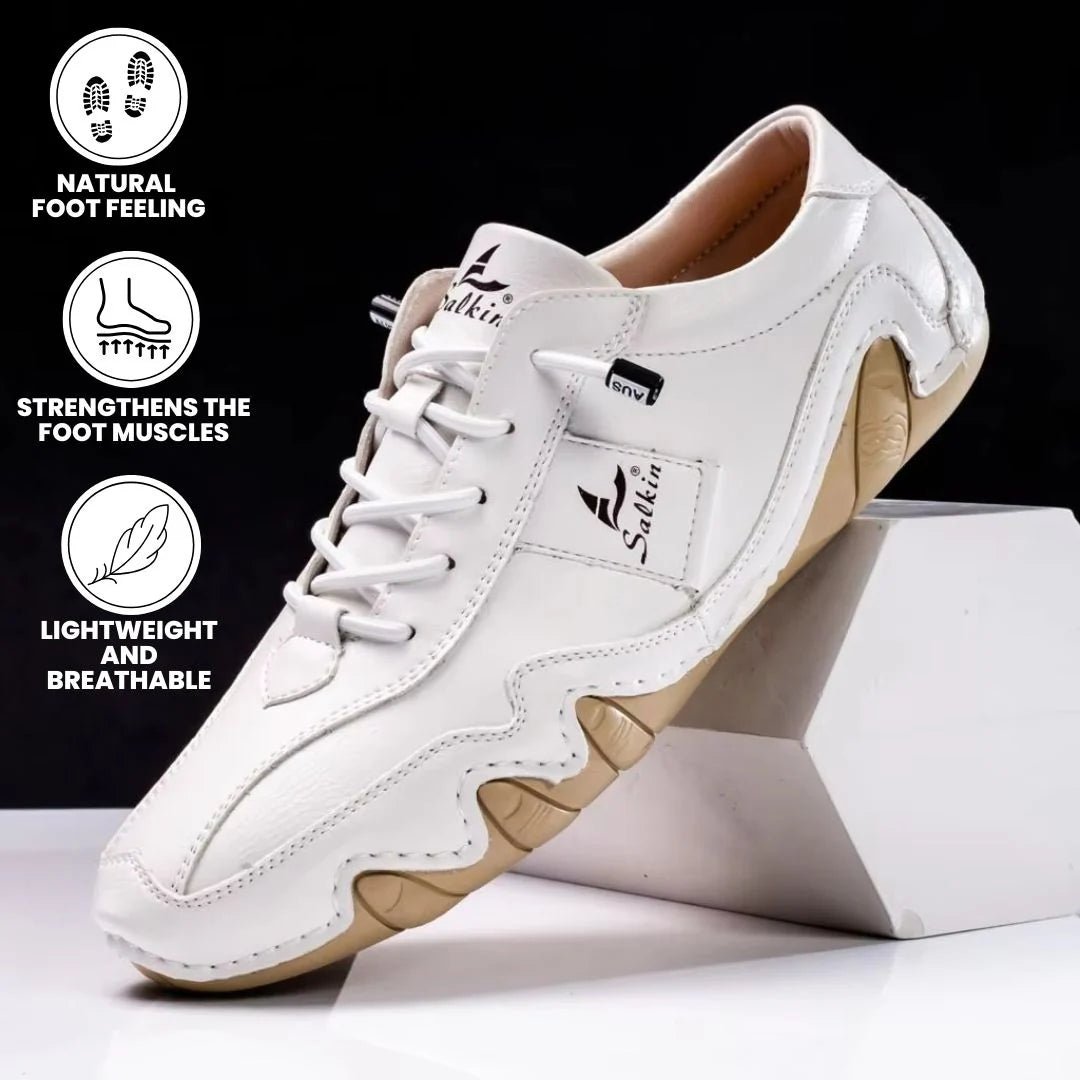 Ibex - ergonomic, pain relieving & waterproof leather barefoot shoe - Solea Monaco