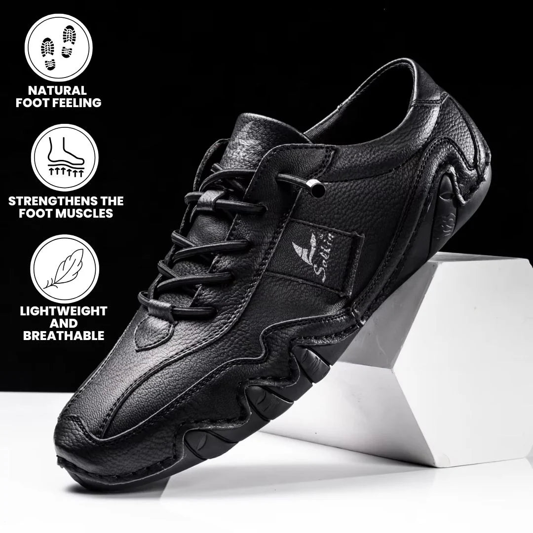 Ibex - ergonomic, pain relieving & waterproof leather barefoot shoe - Solea Monaco