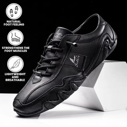 Ibex - ergonomic, pain relieving & waterproof leather barefoot shoe - Solea Monaco