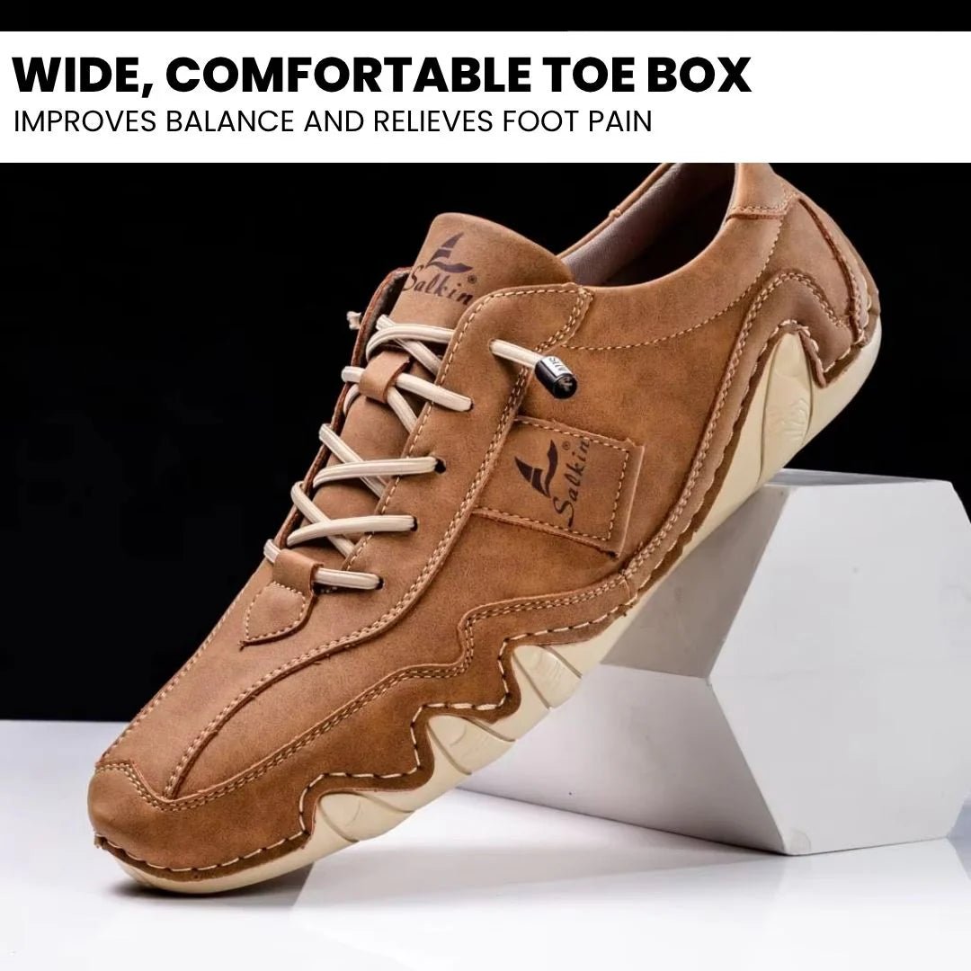 Ibex - ergonomic, pain relieving & waterproof leather barefoot shoe - Solea Monaco