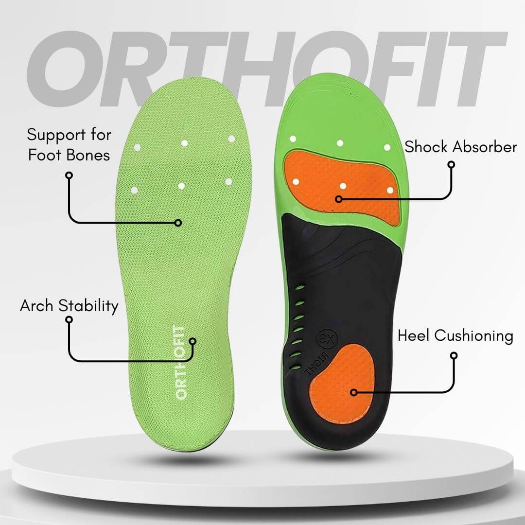 OrthoFit - Ergonomic Pain - Relieving Insoles for All Shoes (2 Pieces for Both Feet) - Solea Monaco