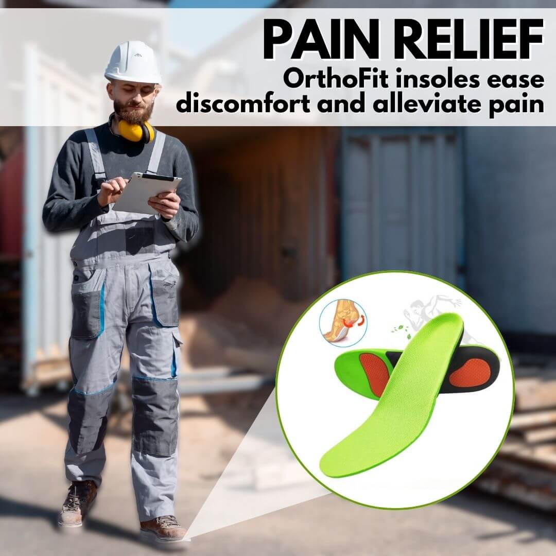 OrthoFit - Ergonomic Pain - Relieving Insoles for All Shoes (2 Pieces for Both Feet) - Solea Monaco