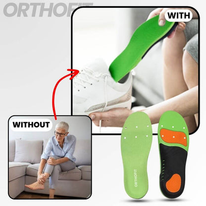 OrthoFit - Ergonomic Pain - Relieving Insoles for All Shoes (2 Pieces for Both Feet) - Solea Monaco