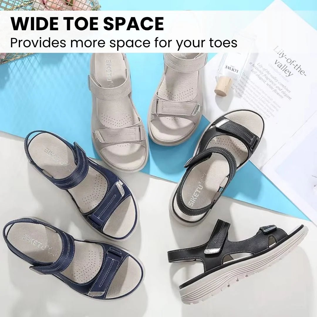 OrthoKlara - ergonomic, pain relieving & non - slip sandals for women - Solea Monaco