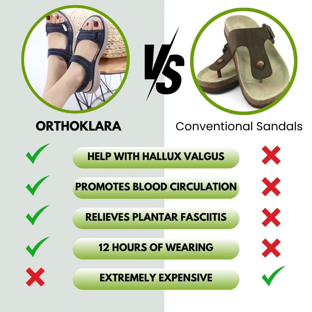 OrthoKlara - ergonomic, pain relieving & non - slip sandals for women - Solea Monaco