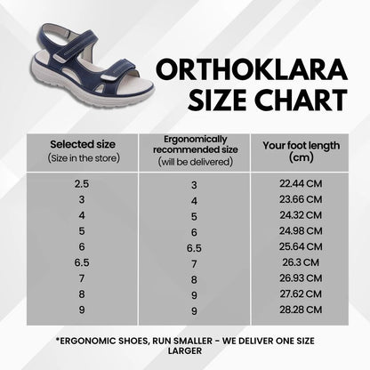 OrthoKlara - ergonomic, pain relieving & non - slip sandals for women - Solea Monaco